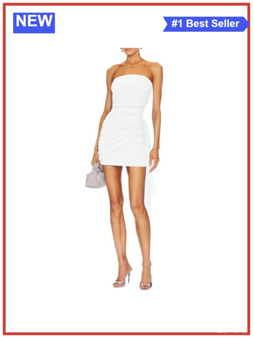 Sexy Mesh Strapless Off Shoulder Y2K Bodycon Backless Ruched Mini Dress